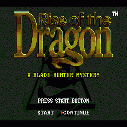 Rise of the Dragon (U) Title Screen